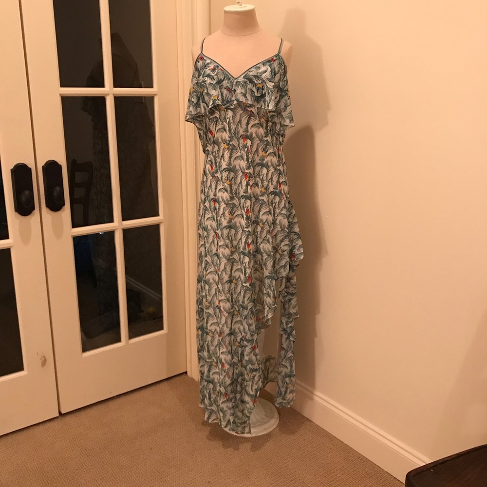 Tropical print dress